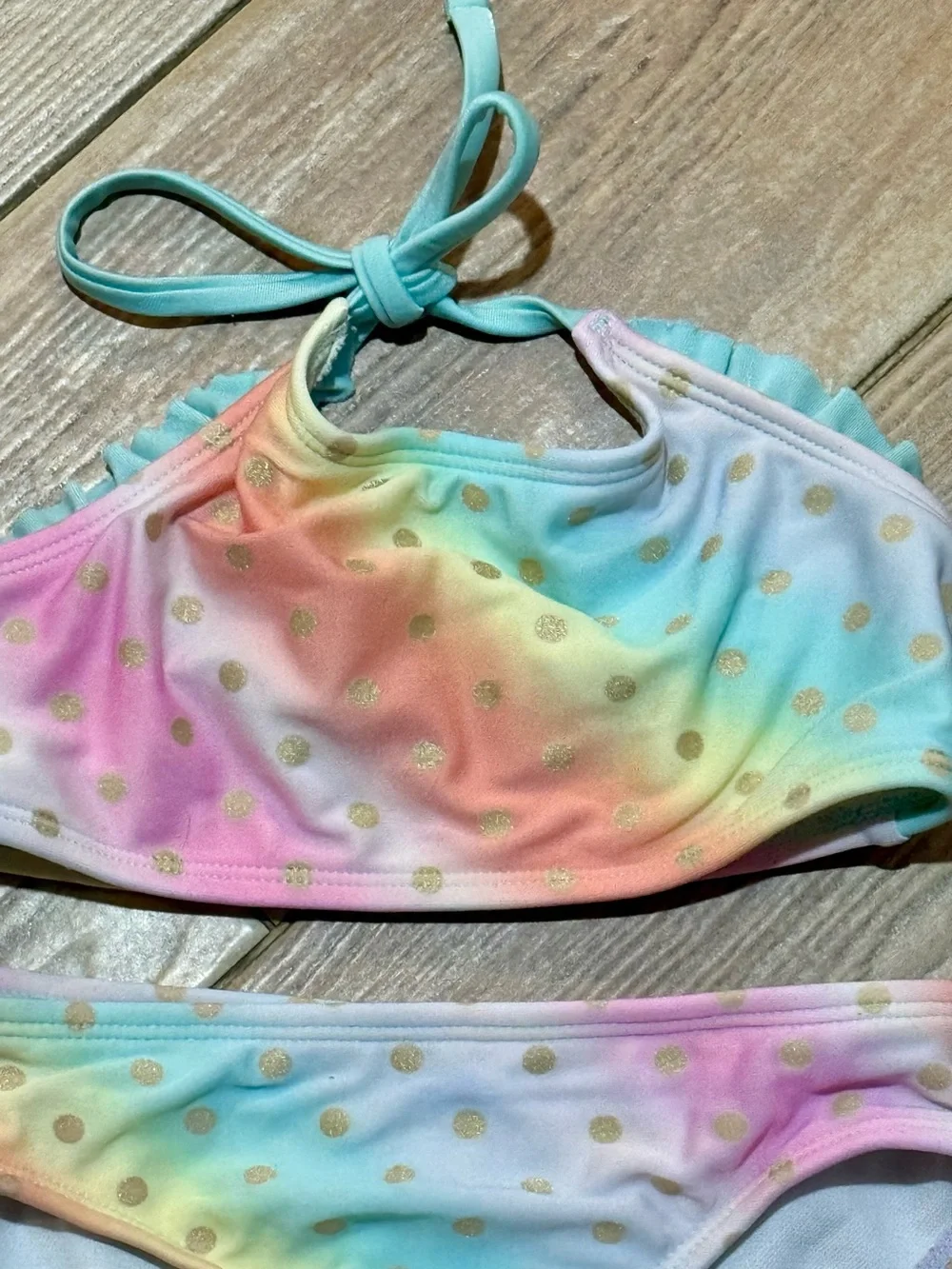 Cat & Jack Rainbow Pastel Two-Piece Swim Set
